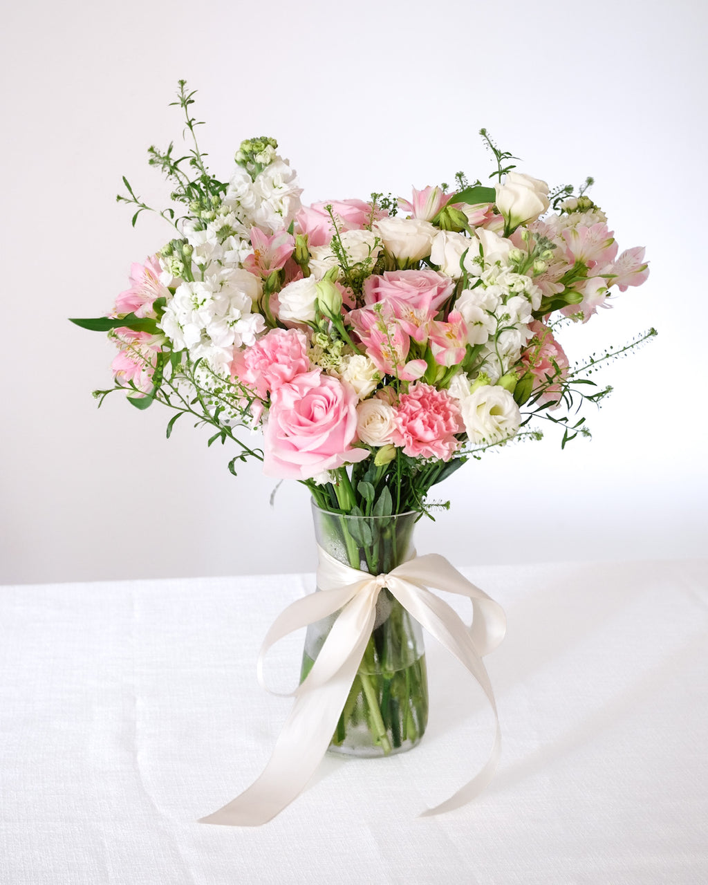 Pinky Promise | Pink Rose Medley Vase Arrangement