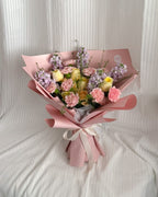 Sunlit Memories | Large Rose & Carnation Bouquet
