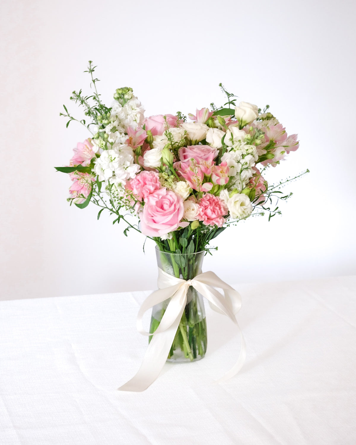 Pinky Promise | Pink Rose Medley Vase Arrangement