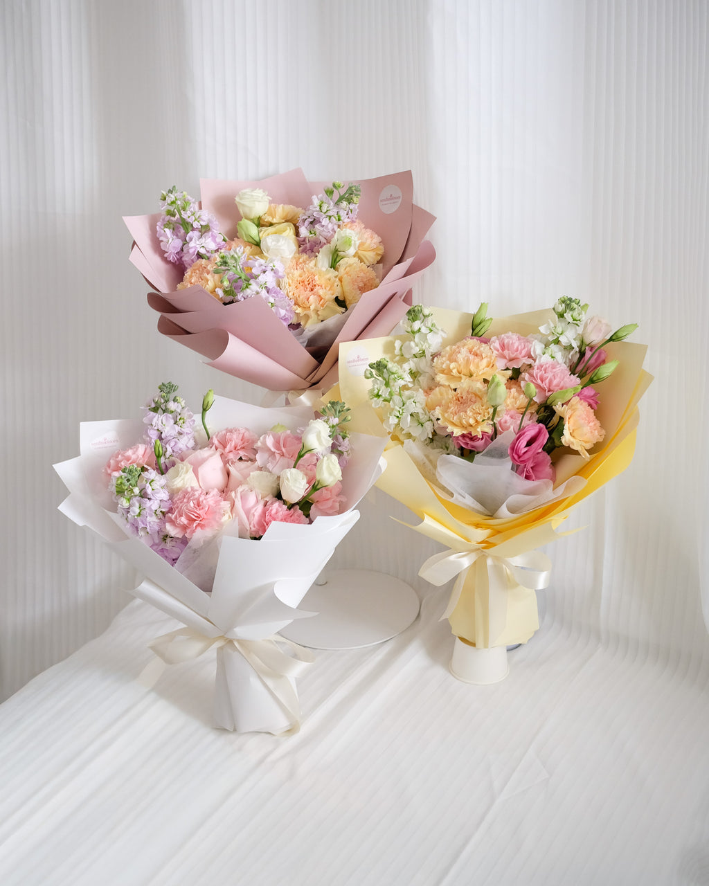 Always Thankful | Yellow & Pink Carnation Bouquet