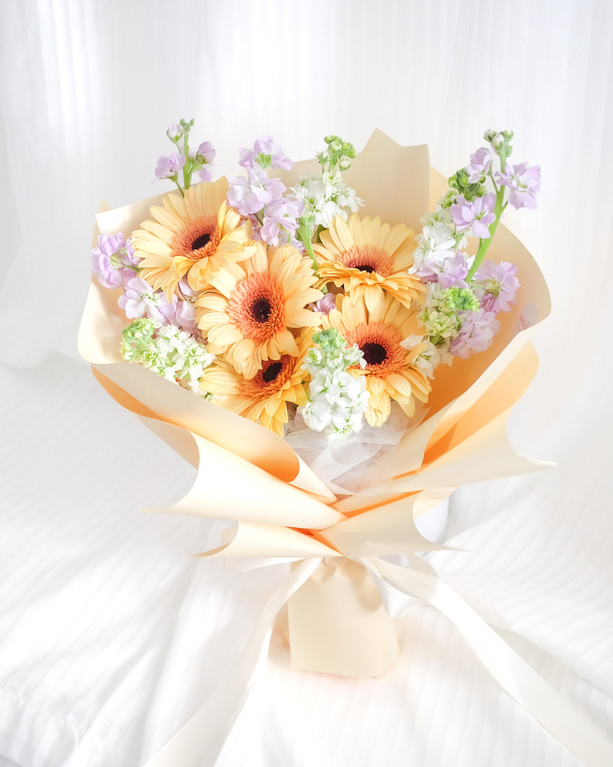 Little Joys | Yellow Gerbera &  Matthiola Bouquet