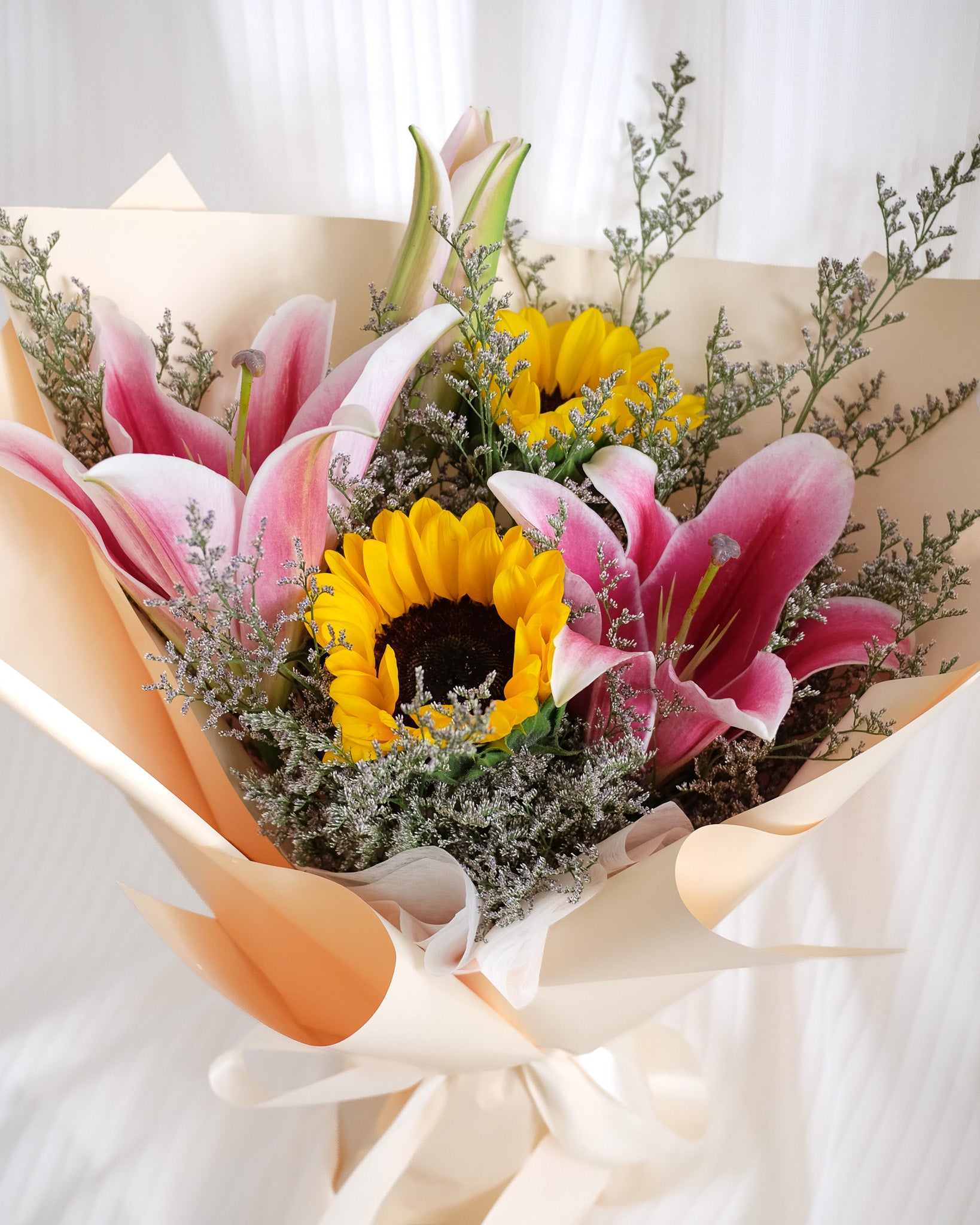Bloom Of The Month | Lily & Sunflower Bouquet