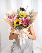 Bloom Of The Month | Lily & Sunflower Bouquet