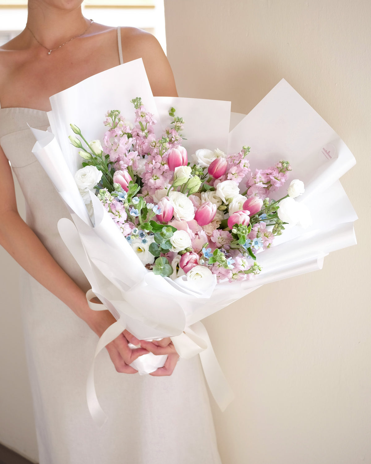 Princess | Pink Tulip & Hydrangea Bouquet