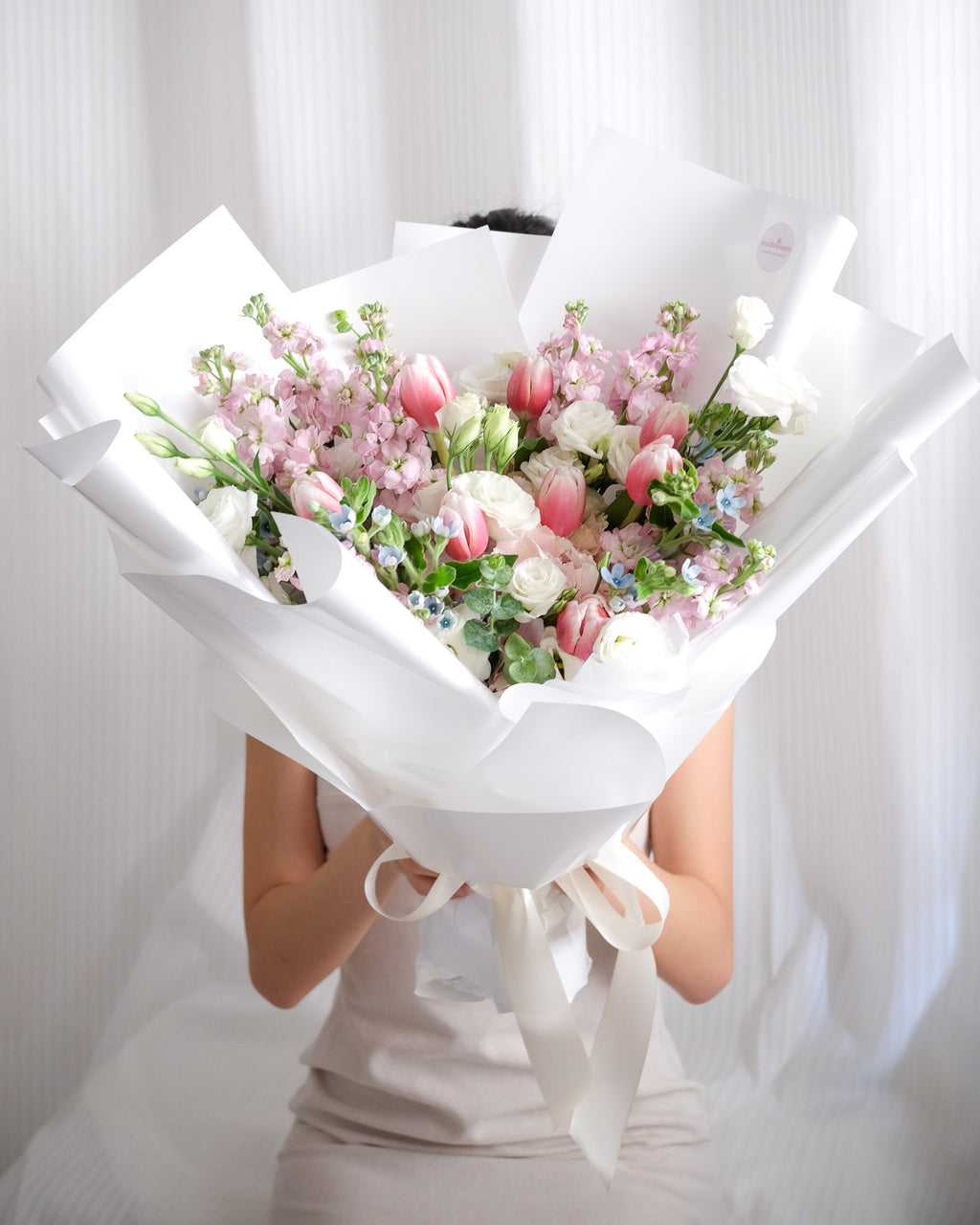 Princess | Pink Tulip & Hydrangea Bouquet