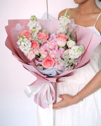 Last Forever | Pink Hydrangea & Pink Rose Bouquet