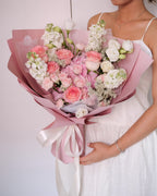 Last Forever | Pink Hydrangea & Pink Rose Bouquet
