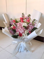 Sweet Promise | XL Pink Tulip & Hydrangea Bouquet
