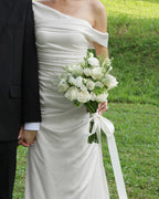 Yours Always | White & Green Bridal Bouquet